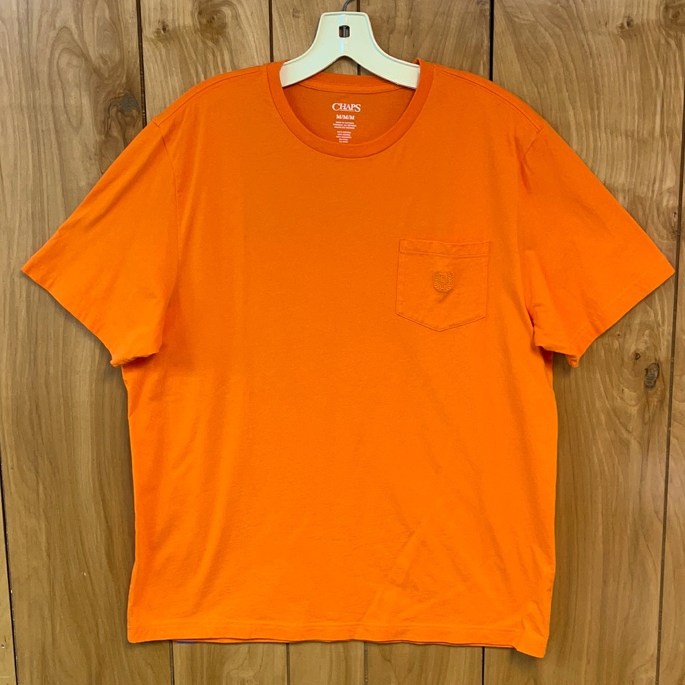Orange Chaps Pocket T-Shirt